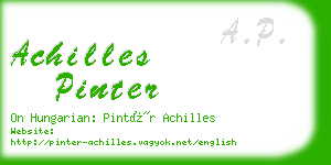 achilles pinter business card